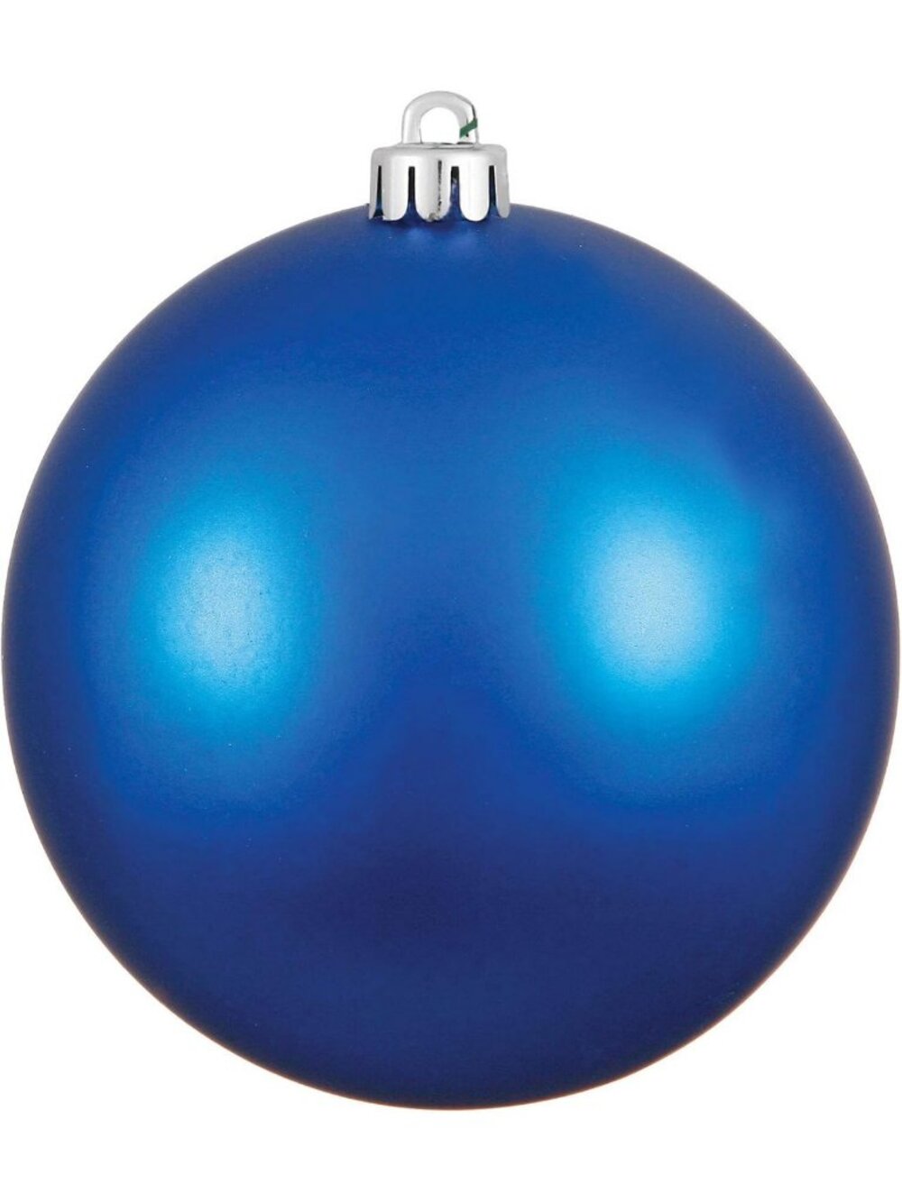 Set of 12 Blue Matte Shatterproof Christmas Ornaments - UV Resistant, Ready to